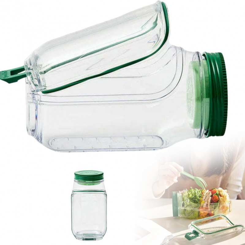 Salad Pod,Vertical Layering Salad Pod Built塑料沙拉收纳罐|undefined
