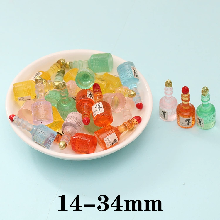 Small realistic food play, creative bottle, accessory, wholesale, handmade
