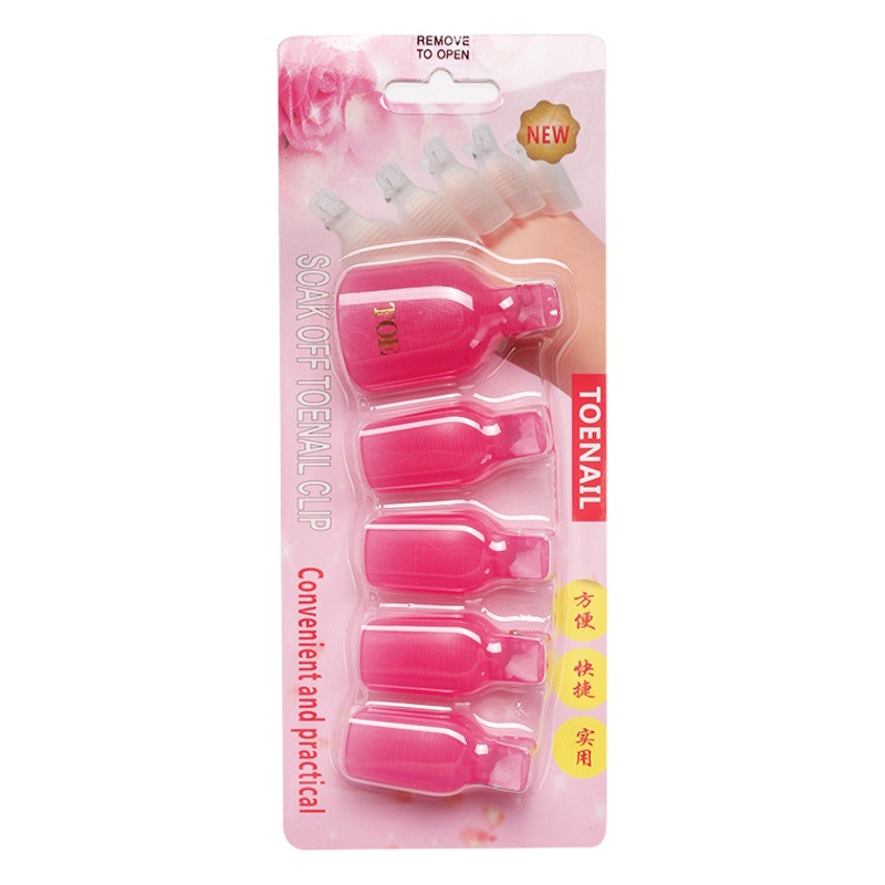 Herramientas para decoración de uñas, clips para remover uñas de los pies, clips especiales para los pies, juego de 5 piezas, 6 opciones de color, gran éxito de ventas transfronterizo. image 1