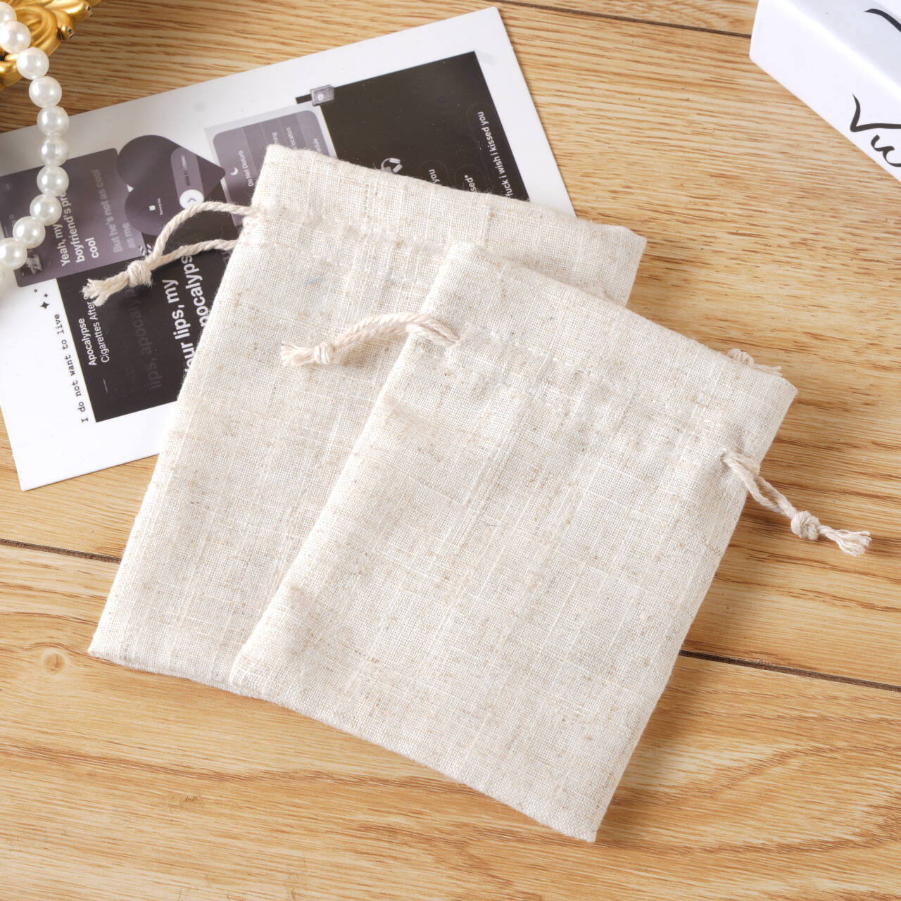 1 Piece Cloth Simple Style Classic Style Casual Daily Solid Color Jewelry Packaging Bags display picture 7