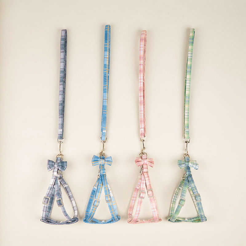 Correa de perro correa de pecho chaleco Cadena de perro pequeño Teddy Corgi perro caminando cuerda de perro ajustable