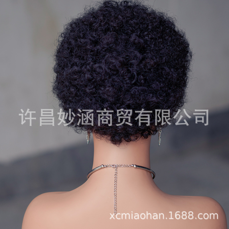 PiXie WIgs Human Hair 人毛アフリカの爆発ヘッドメカニズムヘッドギア工場直販|undefined