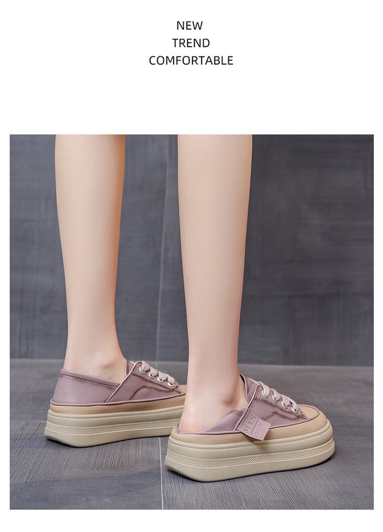 2023 Nuevos zapatos pequeños de pizarra informales, versátiles y de dos usos_voghion.com