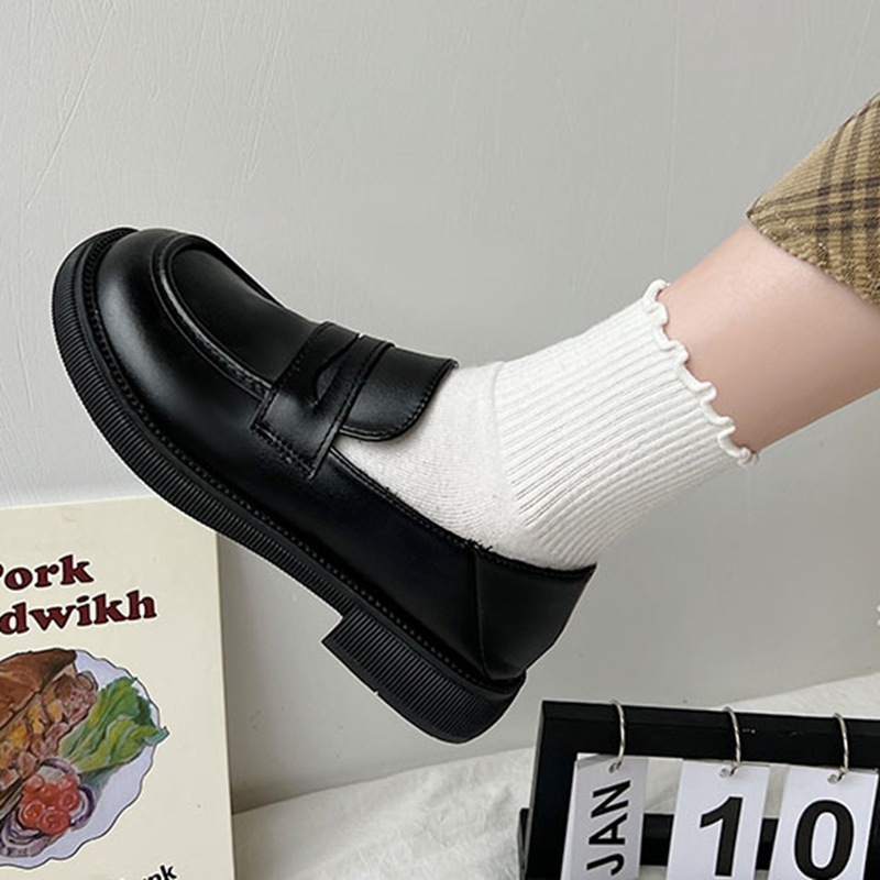 Mocasines Planos para Mujer de PU y Caucho, Suela Suave y Sin Cordones, para Uso Casual