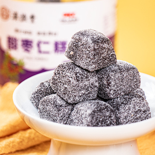 Jujube Seed Cake Poria Lily Pastry Wholesale Red Date Lotus Seed Jujube Seed Cake Canned 250g Snacks One Piece Dropshipping