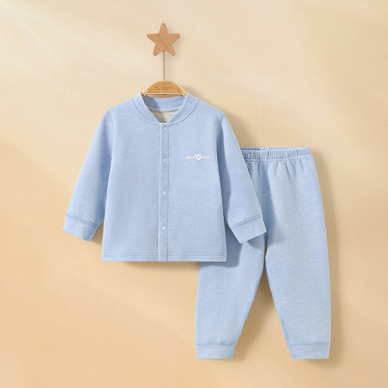 Set de ropa interior para bebés otoño y invierno para niños calientes split niños niñas ropa de base para bebés abrigos de otoño pantalones de otoño