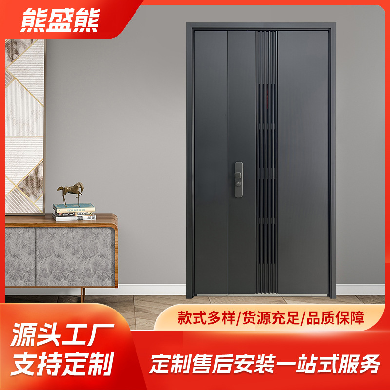 Fortune-Attracting Swing Door Entry Door for Home Use, Double Door with Smart Password Lock, Security Door, Middle Door, A-Grade Anti-Theft Door