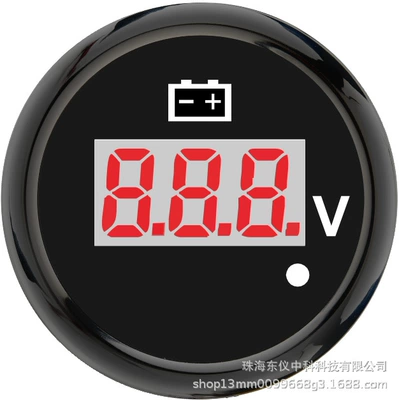 Cross-Border Hot Selling 52mm automobile instrument - black-background-and-black-edges