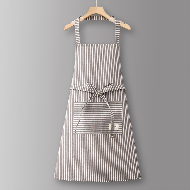 Grey-ZJ632 면 세로 줄무늬