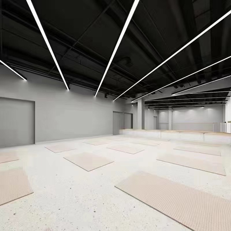 古鎮照明工場ストリップライトジムペンダントライトメーカー直接供給 LED スクエアライトクリエイティブスプライシングオフィスライト|undefined