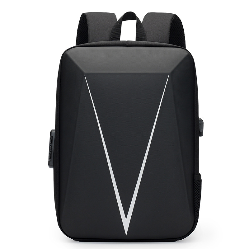 Shaping hard shell computer backpack men's fashion high school student schoolbag shaping British business backpack men's customized printing