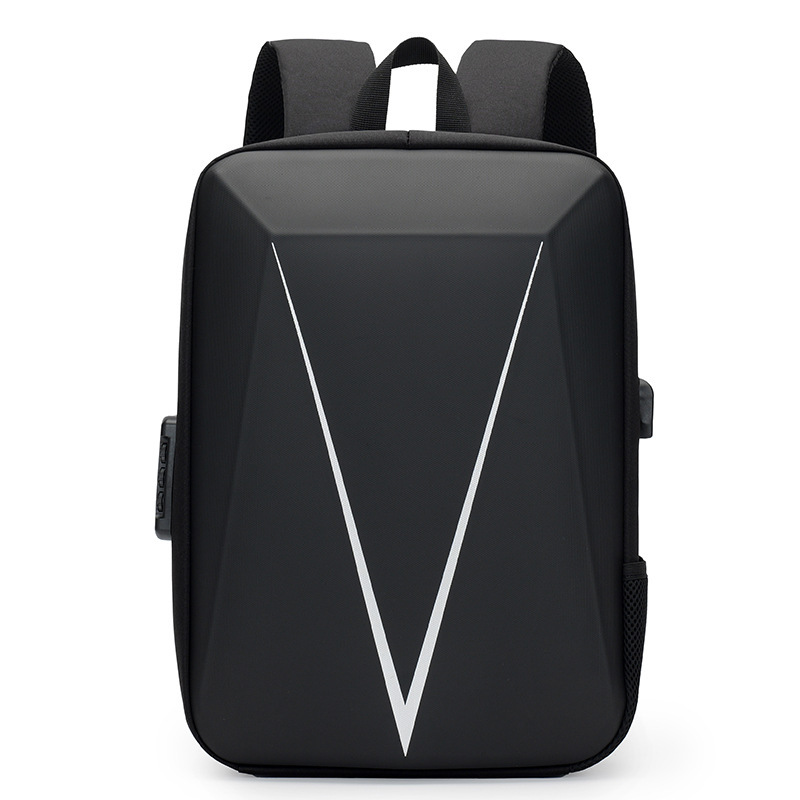 Shaping hard shell computer backpack men's fashion high school student schoolbag shaping British business backpack men's customized printing