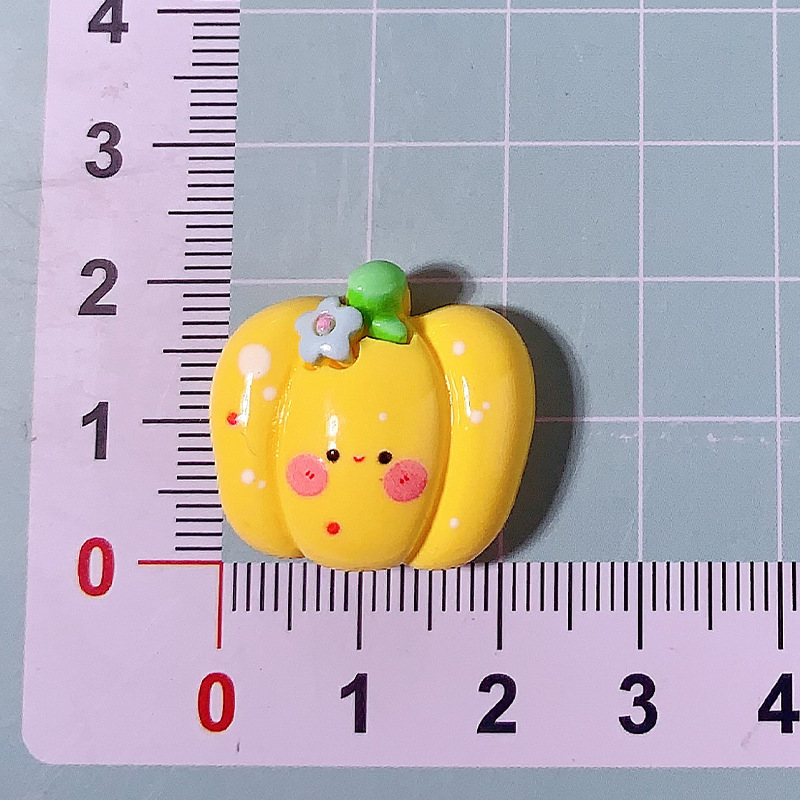 Caricatura color vegetal emoji DIY accesorios de resina crema pegamento para el cabello colgante caja de teléfono móvil botón de zapatos material hecho a mano