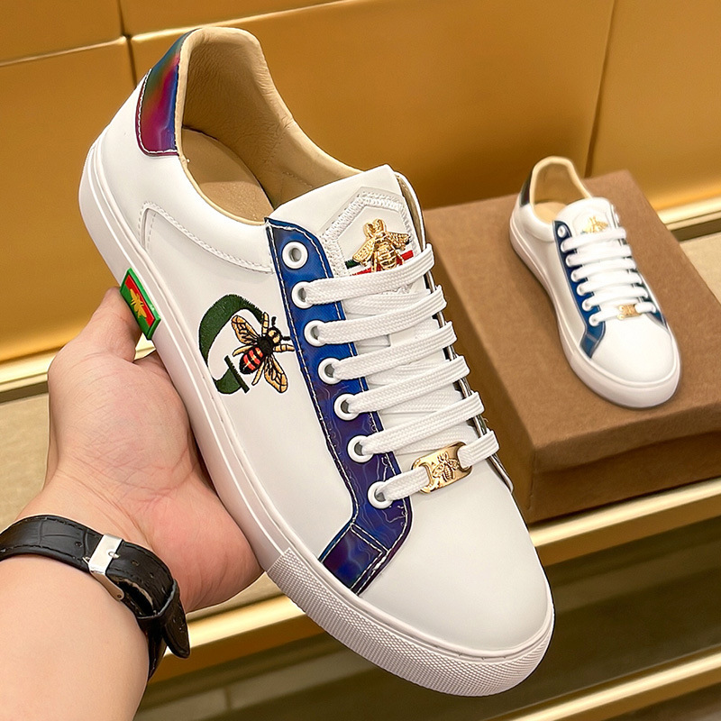 European Station Fugucci 2025 Summer High-End Fashion Sneakers Little Bee g Letter Embroidery Casual Sports Shoes European Station Fugucci 2025 Summer High-End Fashion Sneakers Little Bee g Letter Embroidery Casual Sports Shoes