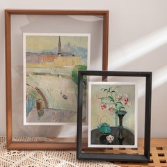 双面透明相框摆台照片定制签名a4标本海报展示框a3亚克力画框装裱