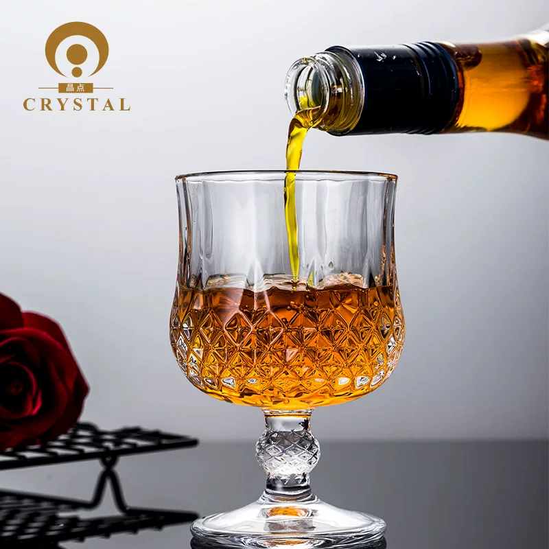 Glass wineglass for whiskey, increased thickness