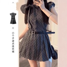 С���ӻ�ɫ��������ȹ��Ů�ļ�2025�¿�miuϵ��������a�ְ��޶�ȹ