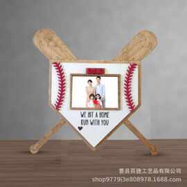 2025年跨境新品Father's Day Gift父亲节礼物棒球相框装饰摆件
