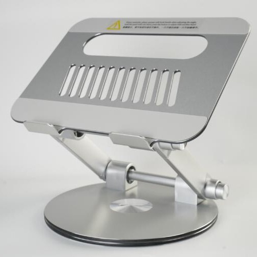 Aluminum Alloy 17inch Desktop Laptop Stand with Height Adjustment, Foldable, Adjustable Computer Base with Rotation