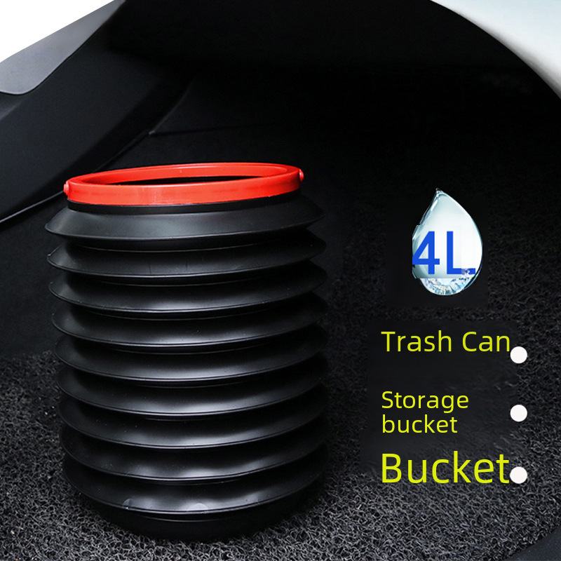 GKmow 2-Pack Car Trash Cans - Hanging Spiral Buckets, Waterproof, With Velcro, For Car SUV Truck