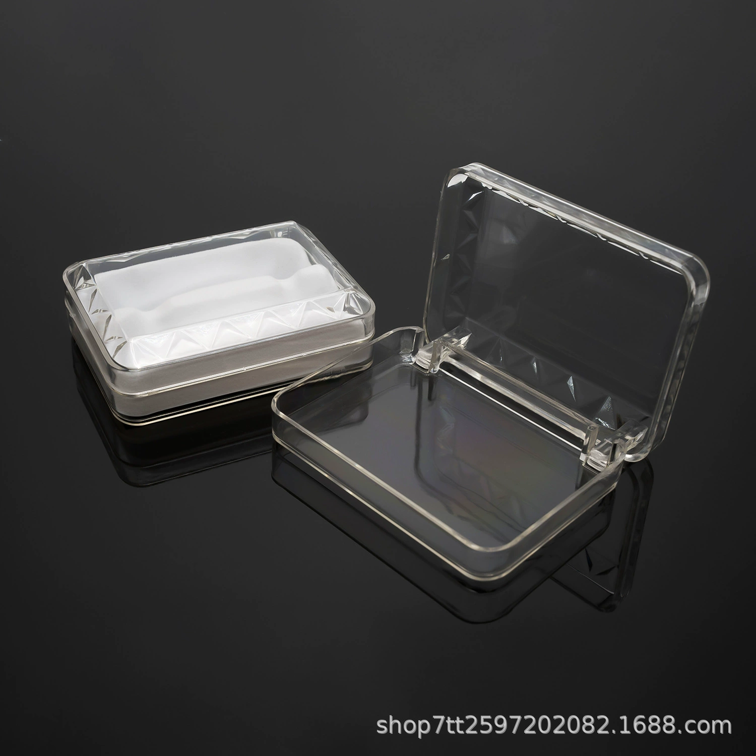 Высокая прозрачная ювелирная хрустальная упаковочная коробка хип-хоп брекеты специальная независимая упаковочная коробка Акрил универсальная ювелирная упаковка