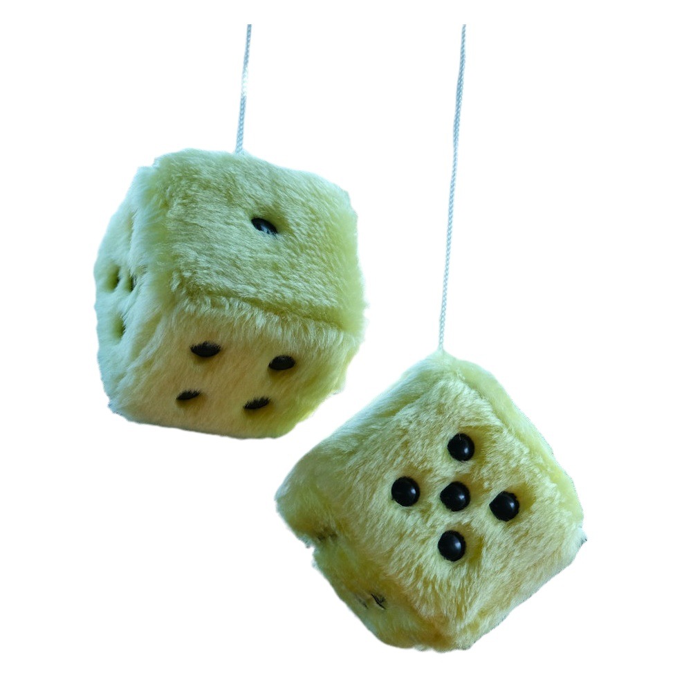 AliExpress Amazon deseo transfronterizo especial popular de peluche dados coche colgante dados accesorios coche colgante LOGO