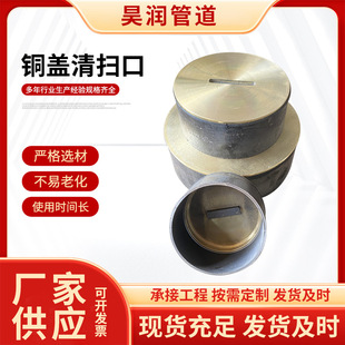 Multi-specification cast iron copper cover cleaning port cast iron cleaning port iron cover flat copper cover cleaning port