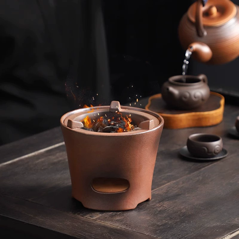 Travel tea set, ceramic teapot, light luxury style