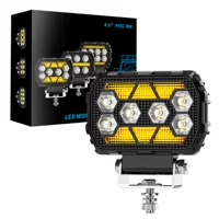 Черный самурай 45C-BW-F6X фары автомобиля светодиодные прожектор модифицированный внедорожный прожектор вспомогательный свет 12-80V