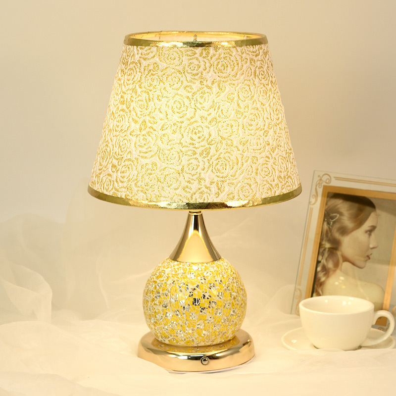 Handcrafted Mosaic Table Lamp Image 1