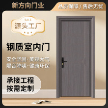 佛山厂家供应钢质室内门烤漆平开门整套门公寓房间锌合金室内门