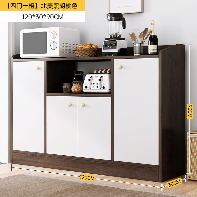 [업그레이드된 럭셔리 모델] 도어 4개丨월넛 컬러 120cm