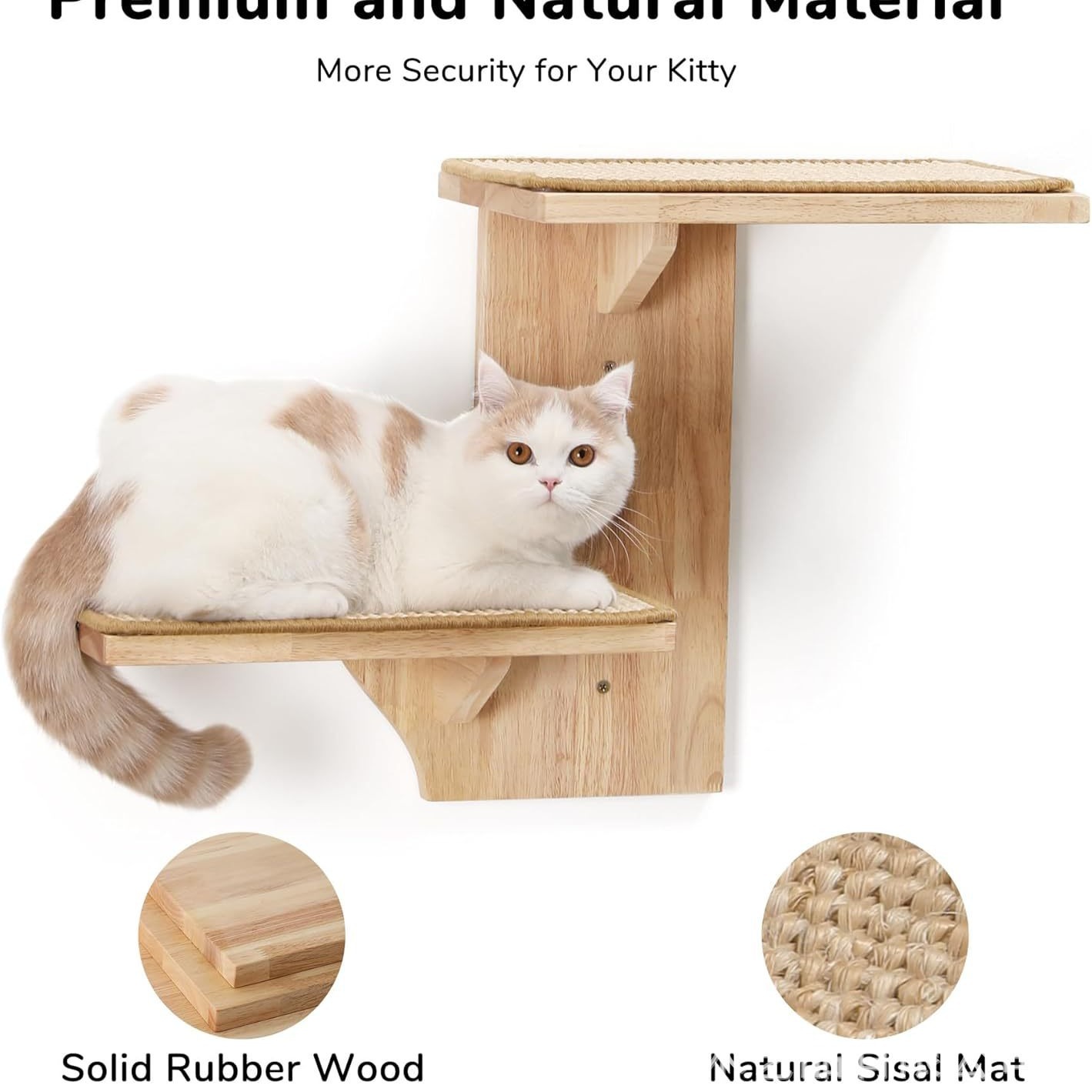 Soporte de escalada para gatos de madera Soporte de pared para gatos de madera Soporte de pared para gatos de madera Suministro directo de fábrica de juguetes de escalada para gatos