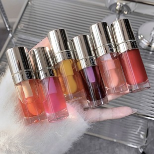 Gege bear Plant Extract Yingliang Run Colored Lip Oil Moisturizing Lip Honey Doodle Glass Lip Anti-dry Cracking in Autumn and Winter