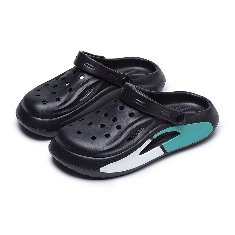 Verano nuevo EVA antideslizante zapatillas de cabeza de cabecera de hombre y mujer casuales agujeros transpirables zapatos para usar pareja de playa zapatillas de marea