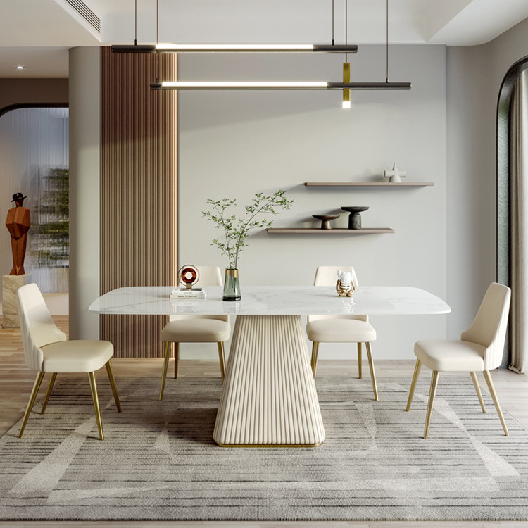 Juego de Comedor de Piedra Sinterizada Desmontable para Comedor image 3