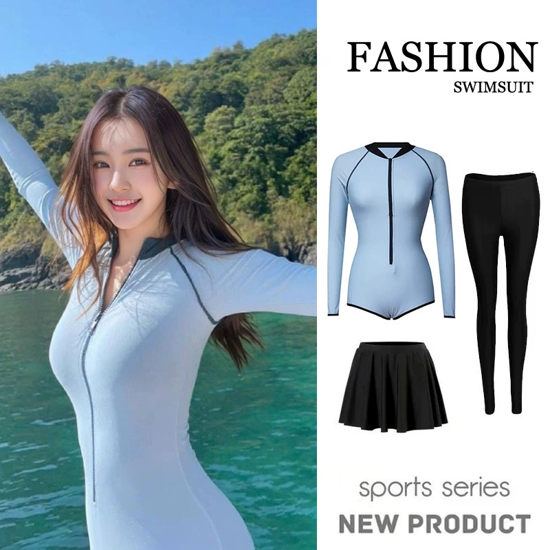 2025 новый гидрокостюм купальник женский комбинезон длинные рукава длинные брюки солнцезащитный крем быстродушный