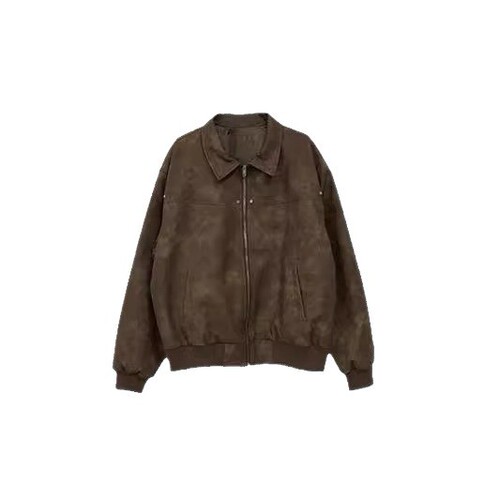 Vintage Brown Leather Jacket for Men - Spring and Autumn American Retro Style, Ins Inspired Trendy Coat