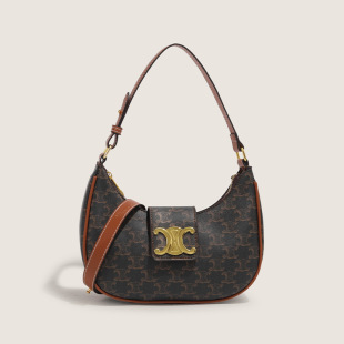 2023 Summer Hot Style Arc De Triumph Presbyopia Half-Moon Armpit Bag Presbyopic Shoulder Bag Printed Hand-Held Crossbody Bag