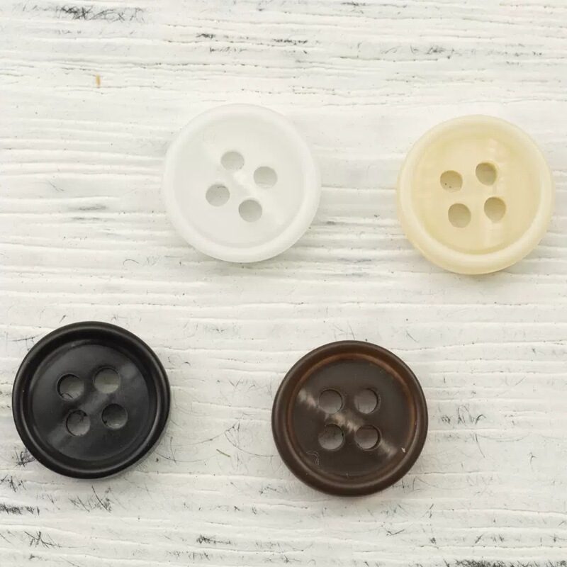 Beige resin button silk shirt cotton linen shirt imitation shell corrugated dark gray black gray white button Beige resin button silk shirt cotton linen shirt imitation shell corrugated dark gray black gray white button