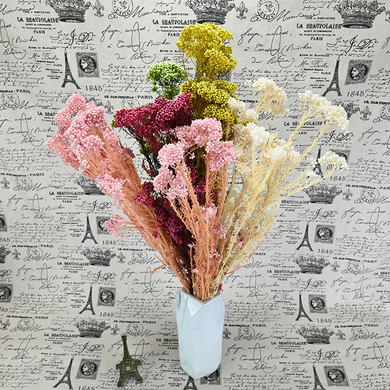 Magic flower immortal flower rice flower 70g/bouquet flower material package bouquet diy Valentine's Day dried flowers living room decoration real flowers