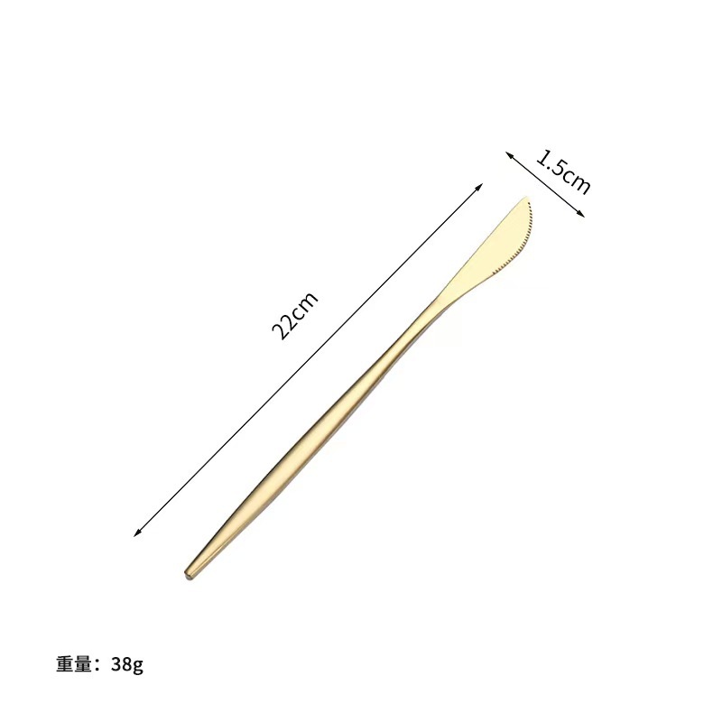 황금 테이블 나이프