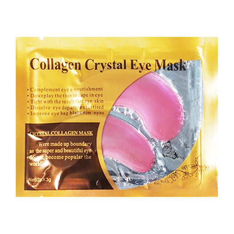 Mascarilla de ojos transfronteriza de colágeno y oro, parche hidratante para ojos con diseño de mariposa, fabricante mayorista para comercio exterior