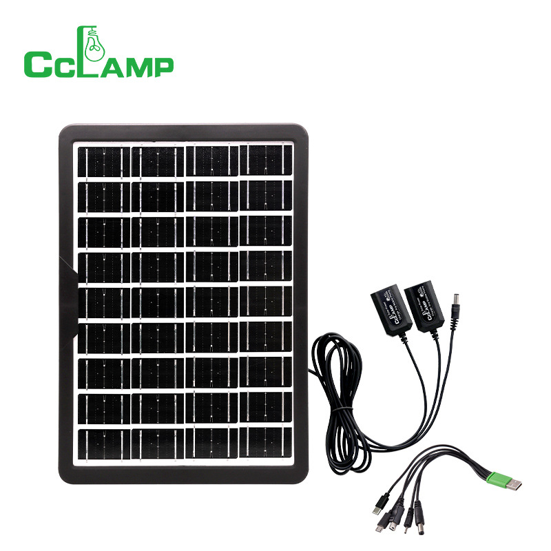 CCLAMP sistema solar exterior portátil lámpara externa carga de emergencia lámpara de camping larga duración iluminación conjunto image 6