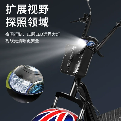 Elektrikli motosikletlər Detachable 60V/12A Dual-Battery for Scooters