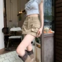夏季显瘦辣妹高腰半身裙