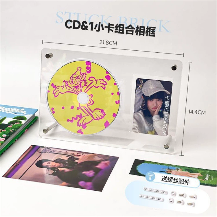 Kpop CD Holder Display Rack Acrylic CD Photocard Frame
