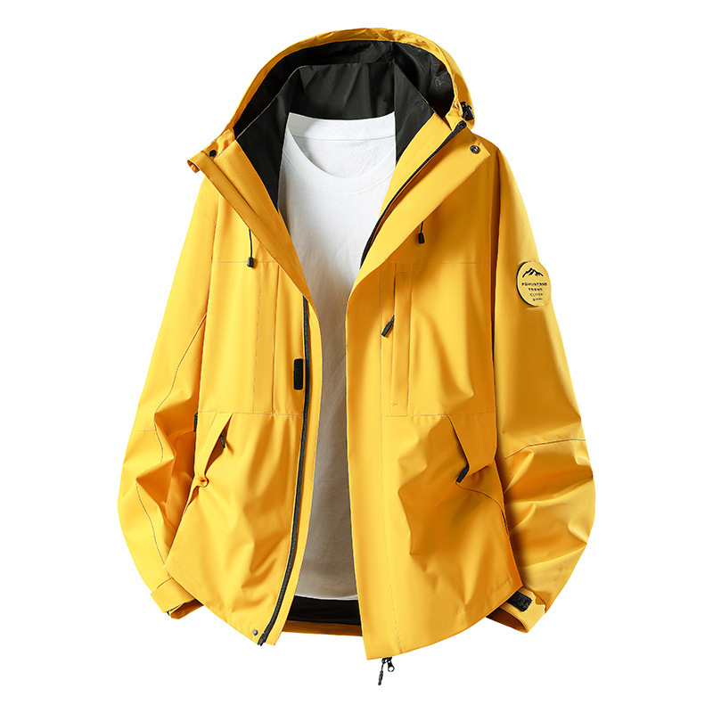 Oriental Camel manufacturer single-layer men's outdoor jacket, windproof and waterproof couple's mountaineering clothing, trendy brand men's coat Oriental Camel manufacturer single-layer men's outdoor jacket, windproof and waterproof couple's mountaineering clothing, trendy brand men's coat