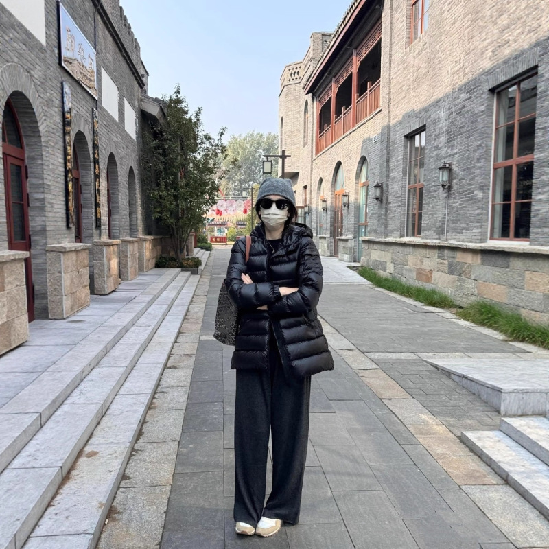高版本高品质现货M家2025爆款新款女士中长收腰连帽羽绒服外套|undefined