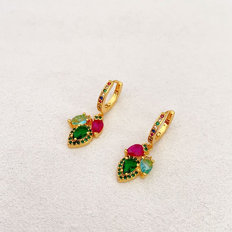 小紅書日韓時尚小清新氣質耳環彩色潮流簡約百搭輕奢耳墜耳飾